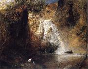 Samuel Palmer The Waterfalls,Pistil Mawddach Spain oil painting artist